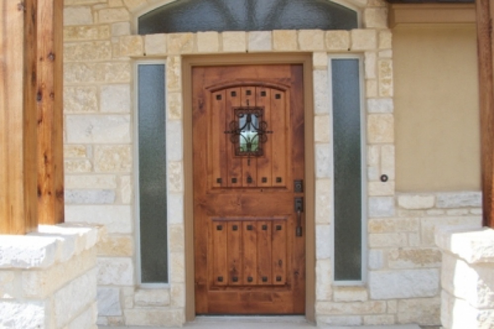 Wood Door Small Window