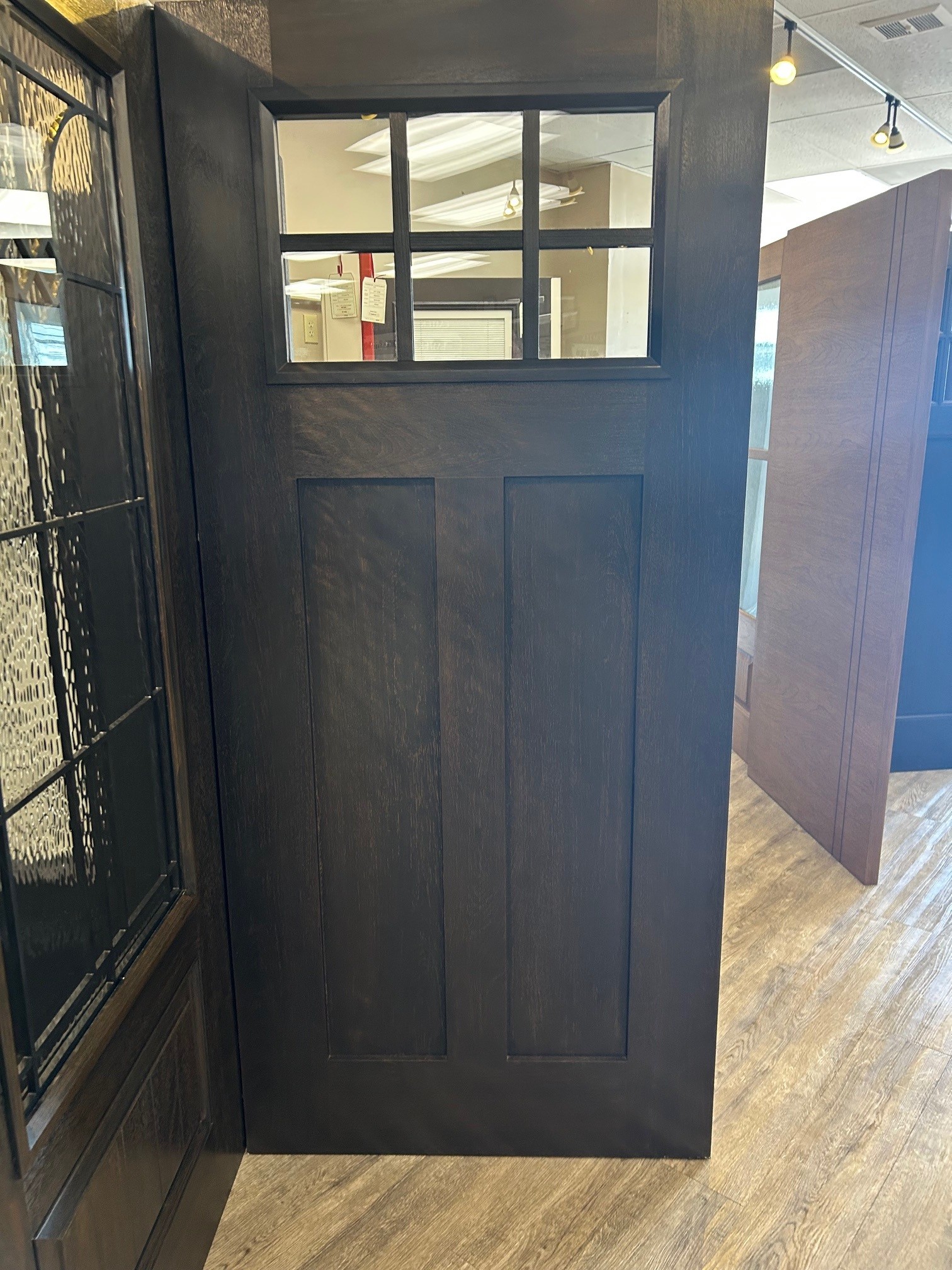 Craftsman 6 Lite over 2 Panels with Shelf