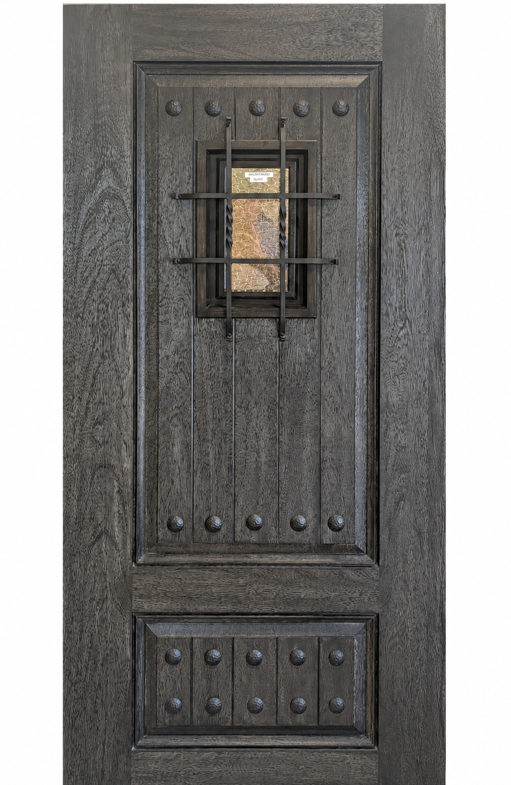 2 PANEL SQUARE WITH V-GROOVES AND SE KIT WITH ROUND CLAVOS - Exterior